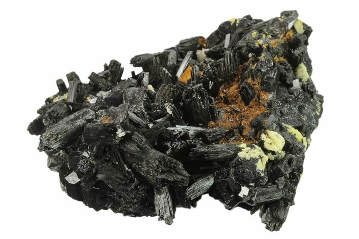 Black Tourmaline (Schorl), Goethite & Orthoclase - Namibia #132246